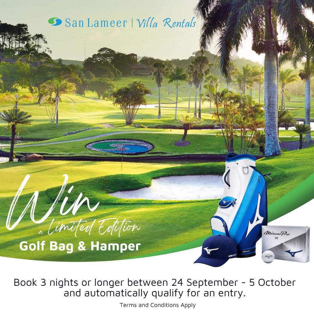 Win a limited-edition golf prize pack with San Lameer Villa Rentals